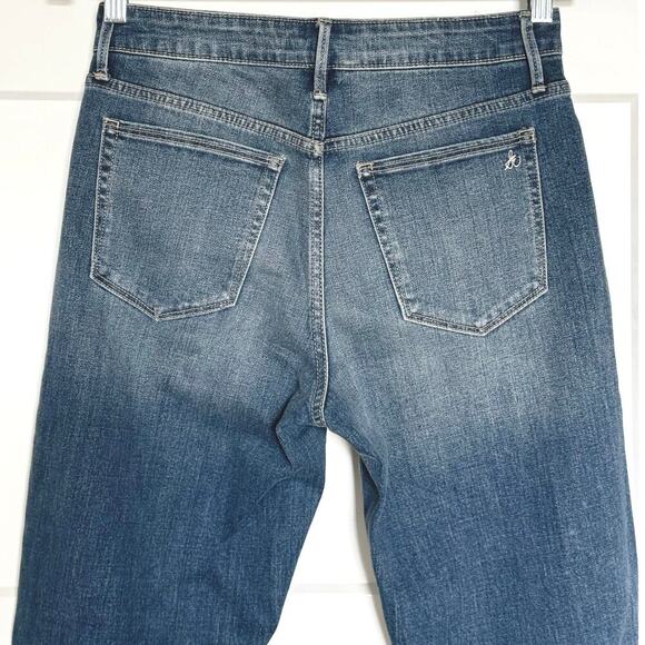 Sam Edelman Wmn's Size 27 Jeans  The Mary Jane Rhinestone/Destroyed & High Rise - Picture 6 of 9